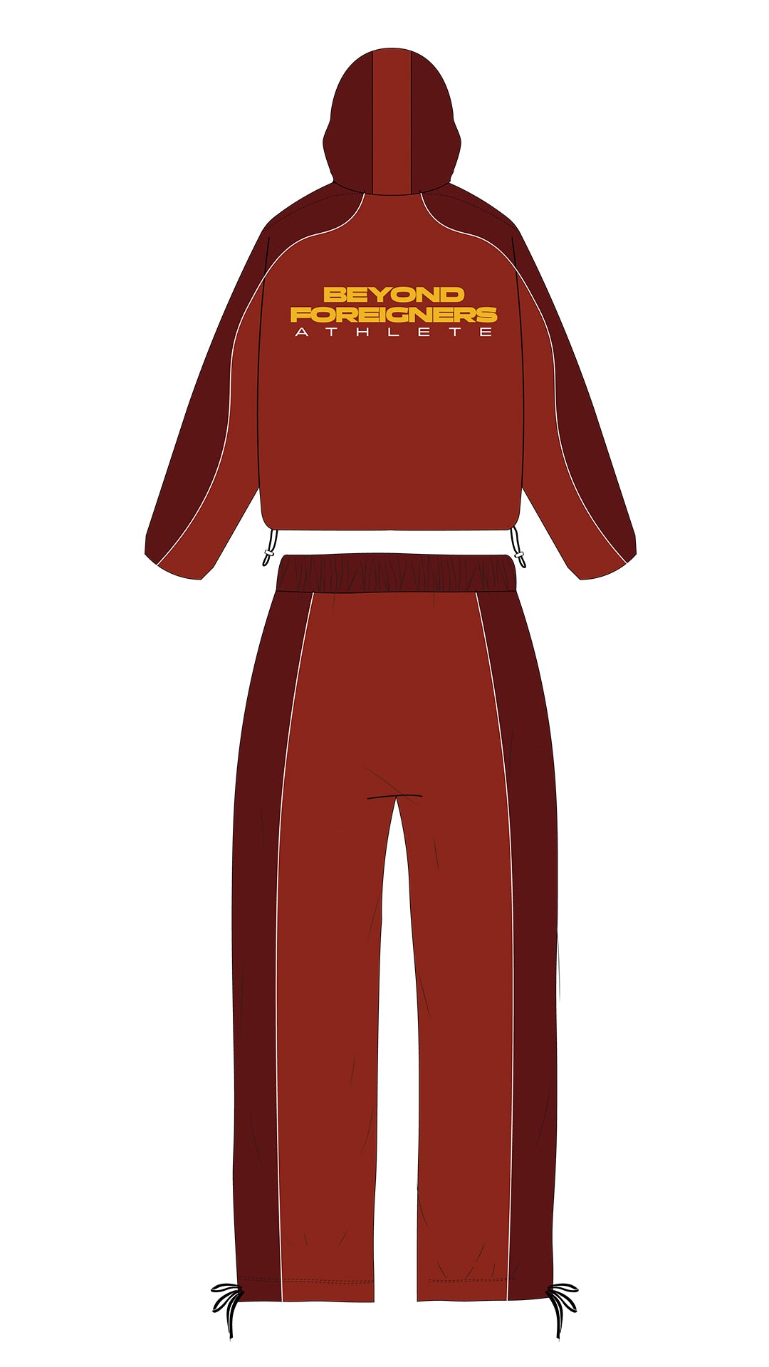 Red 'Athlete' Tracksuit
