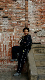 Black 'Athlete' Tracksuit